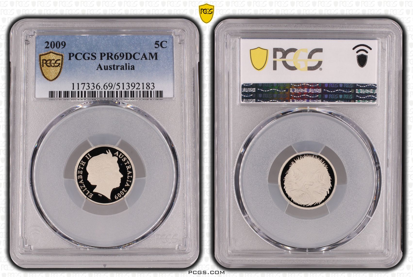 Five Cent, 2009, PCGS PR69DCAM