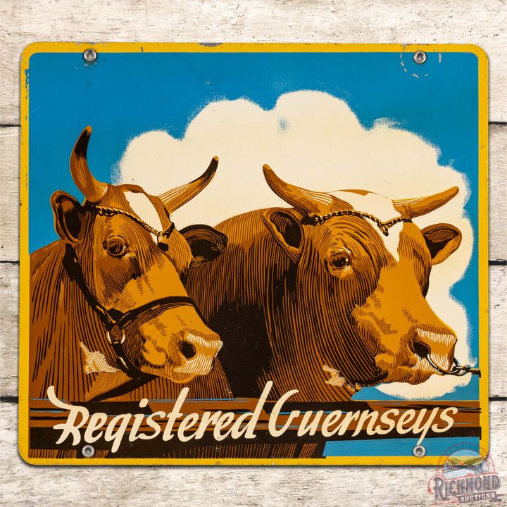 Registered Guernseys DST Sign w/ Cows