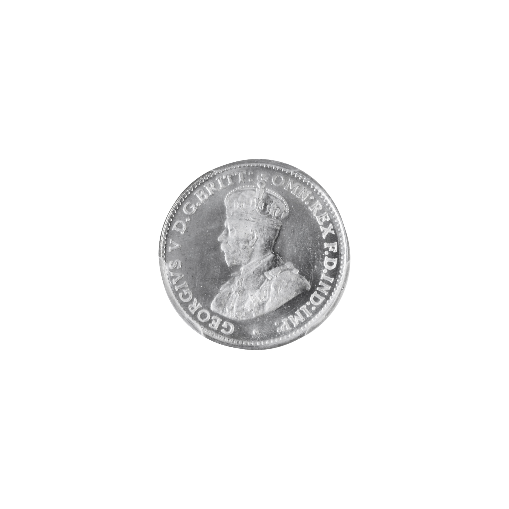 George V, Threepence, 1934, MS 67