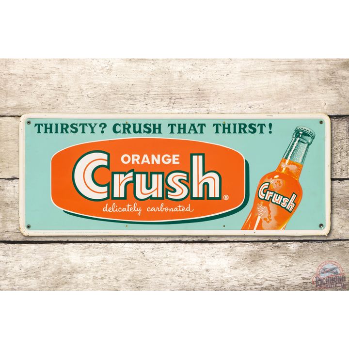 Orange Crush w/ Bottle Metal Sign TAC 7.5
