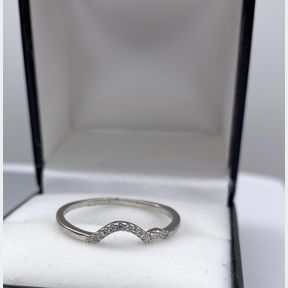 Sterling Silver Cloud Eternity CZ Ring - 1.31g - Size U - 50693/314