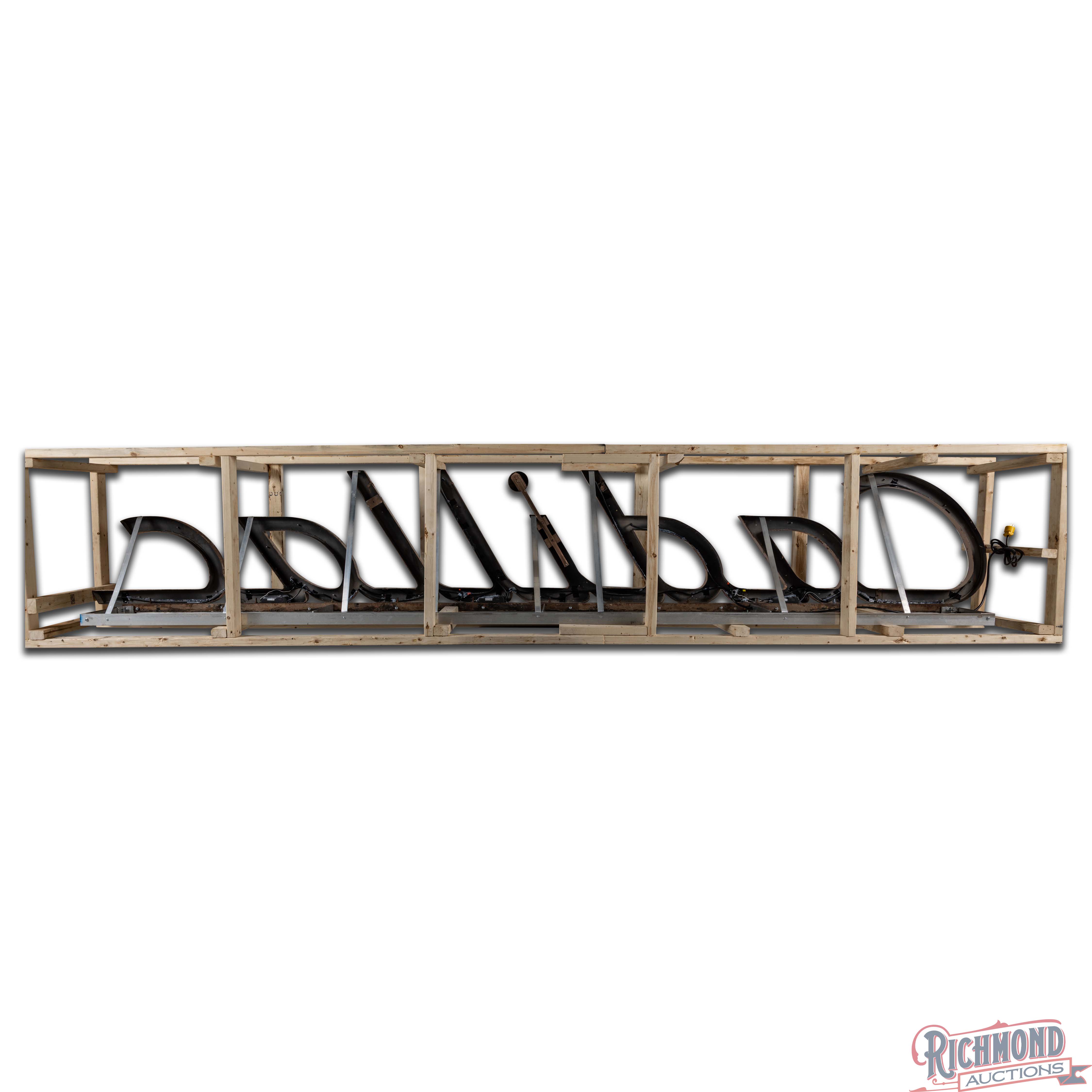 Cadillac Automobiles 13' 3D Single Sided Porcelain Neon Script ...