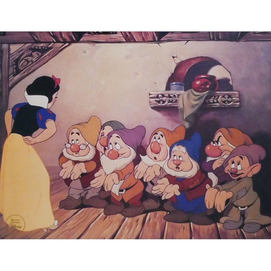 Disney 'Snow White and the Seven Dwarfs'  Special Edition Photo Lithograph. Dated 1994.