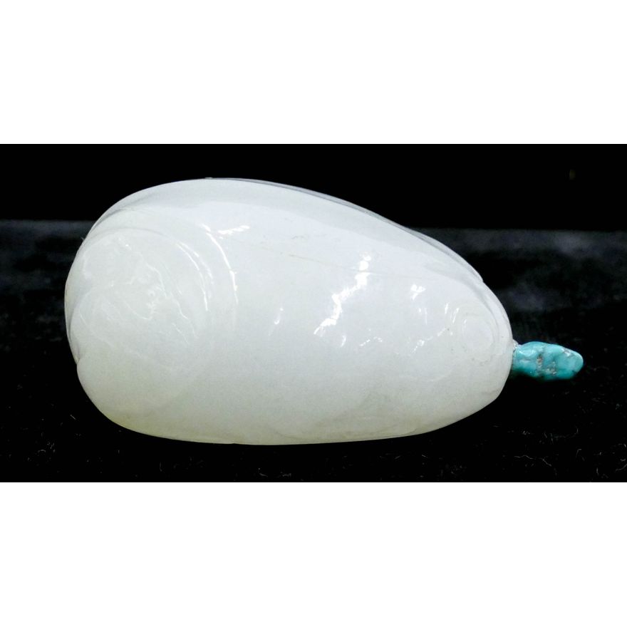 Chinese Qing White Jade Frog Snuff Bottle
