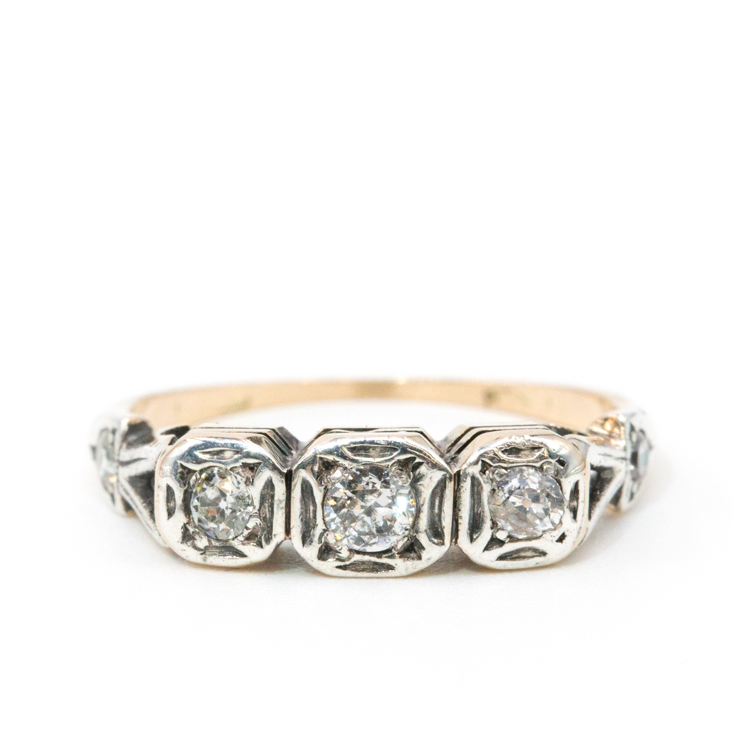 42 · Old Cut Diamond 14ct Gold Ring