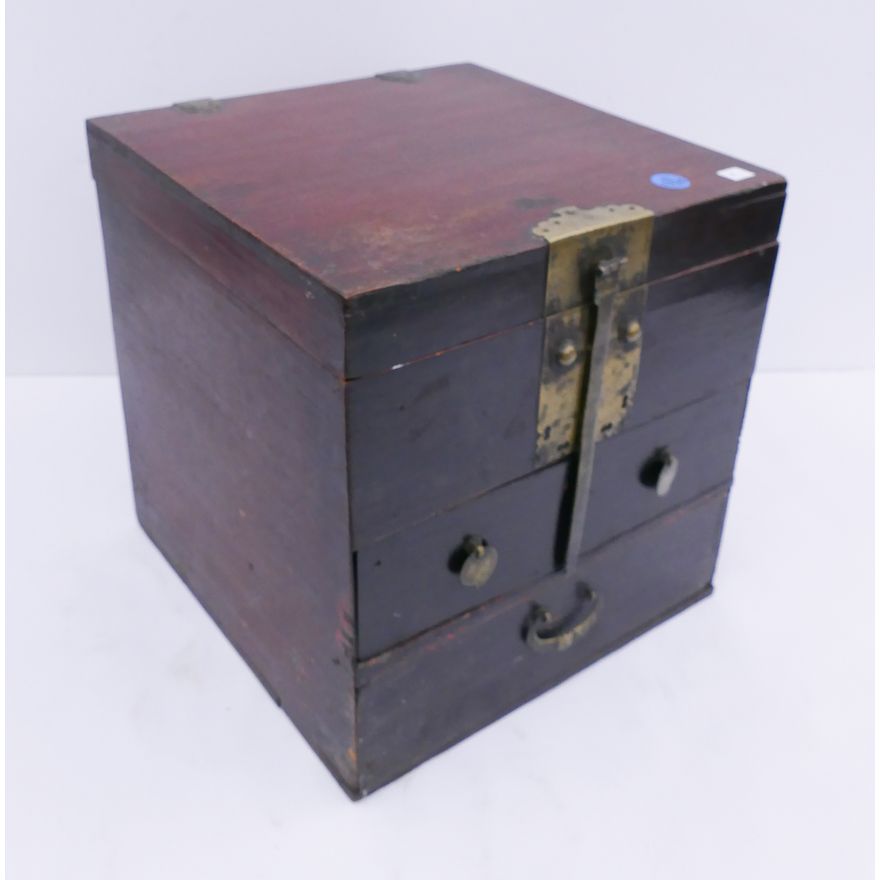 Korean Joseon Dresser Box- 11x11x11''