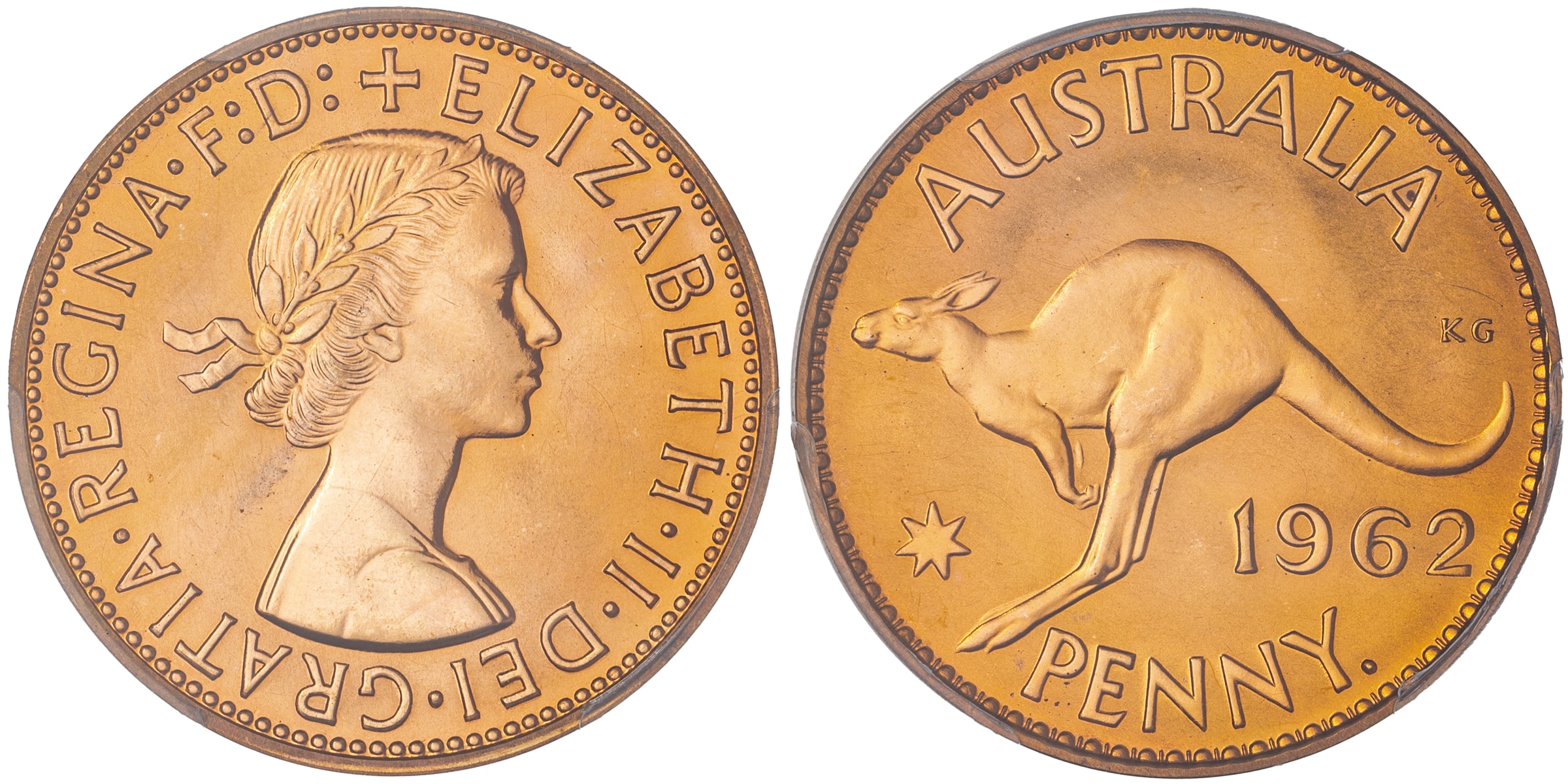 Elizabeth II, Penny, 1962-Y., PCGS PR66RD