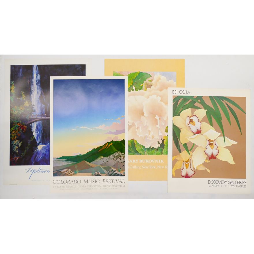 4pc Vintage Metropolitan Museum of Art & SAM Exhibition Posters.