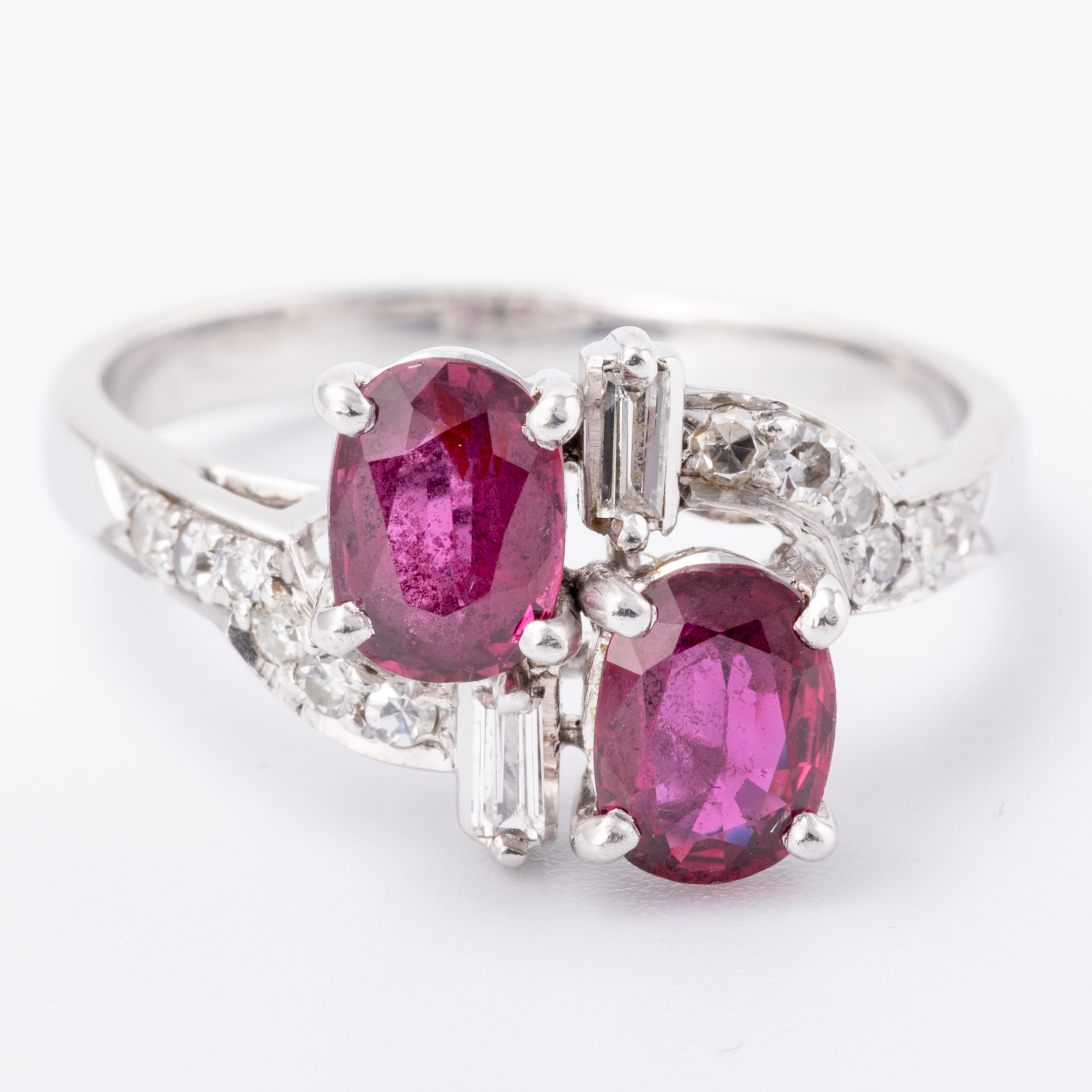 Vintage Ruby & Diamond Ring 18ct Gold