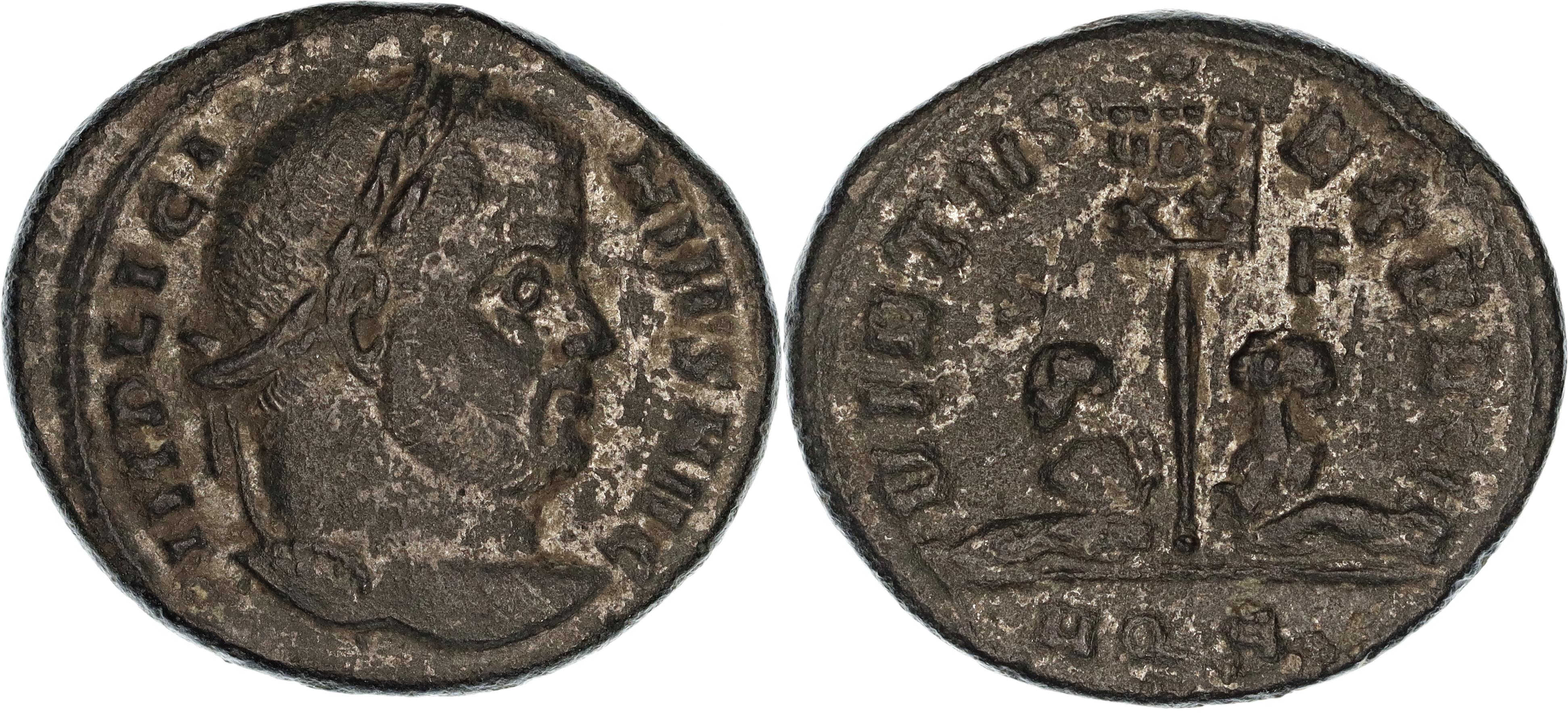 Roman Empire, Licinius I, Æ Follis, 320 AD, VF