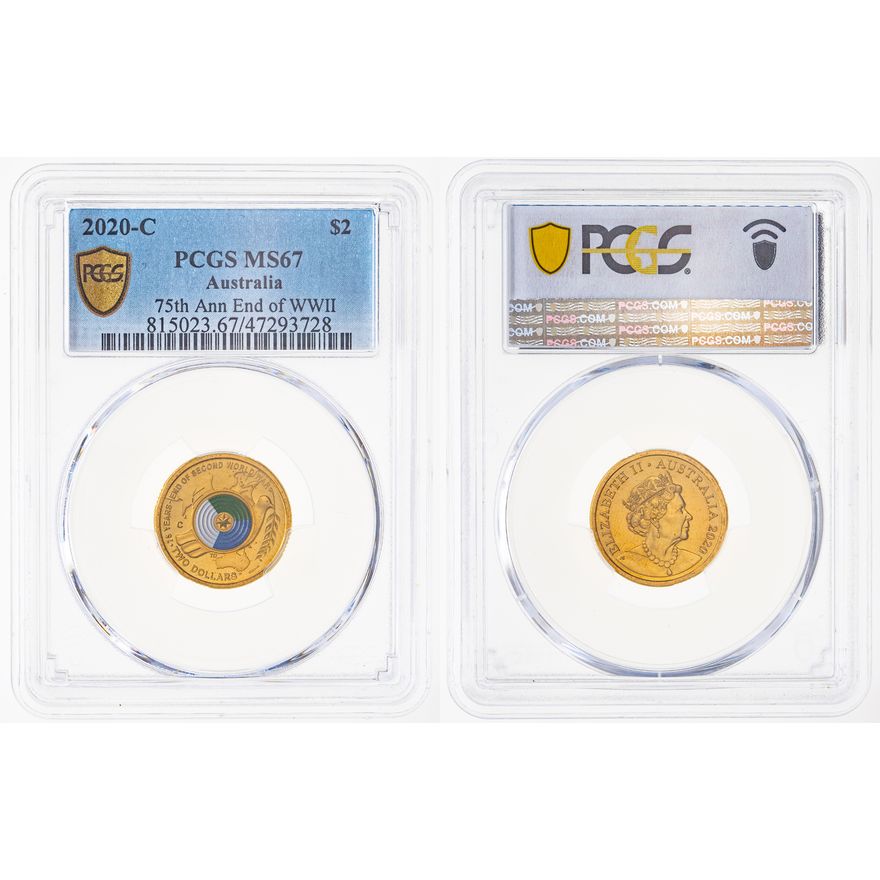75th Ann End of WWII, Two Dollar, 2020-C, PCGS MS 67
