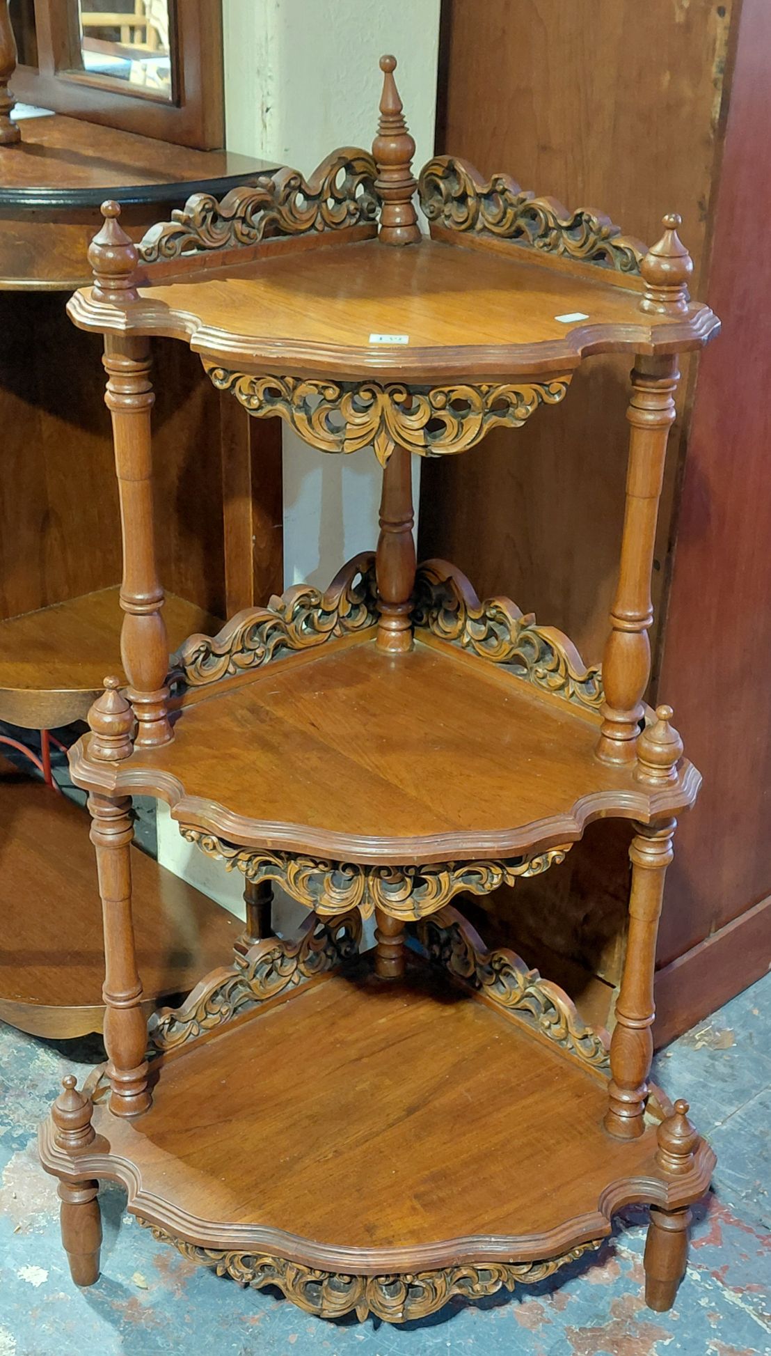 139 · CARVED WOODEN WHATNOT