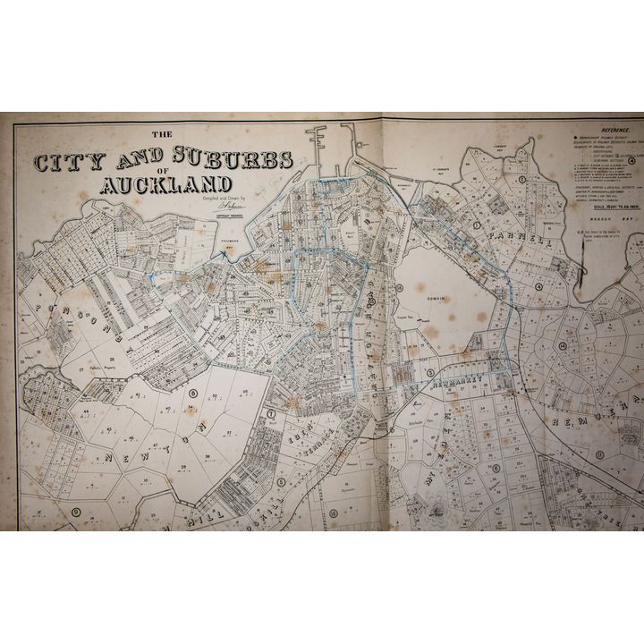 MAP - AUCKLAND - The City and Suburbs of Auckland