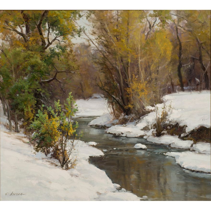 Clyde Aspevig (1951- ), Autumn Stream
