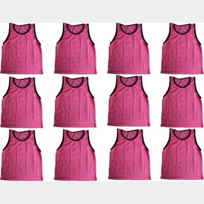BLUEDOT TRADING ADULT SPORTS PINNIES SCRIMMAGE TRAINING VESTS (12-PACK)