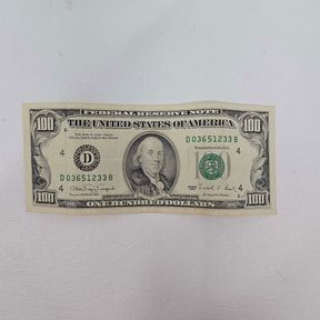 1990 $100 US Federal Reserve Note Cleveland, Ohio