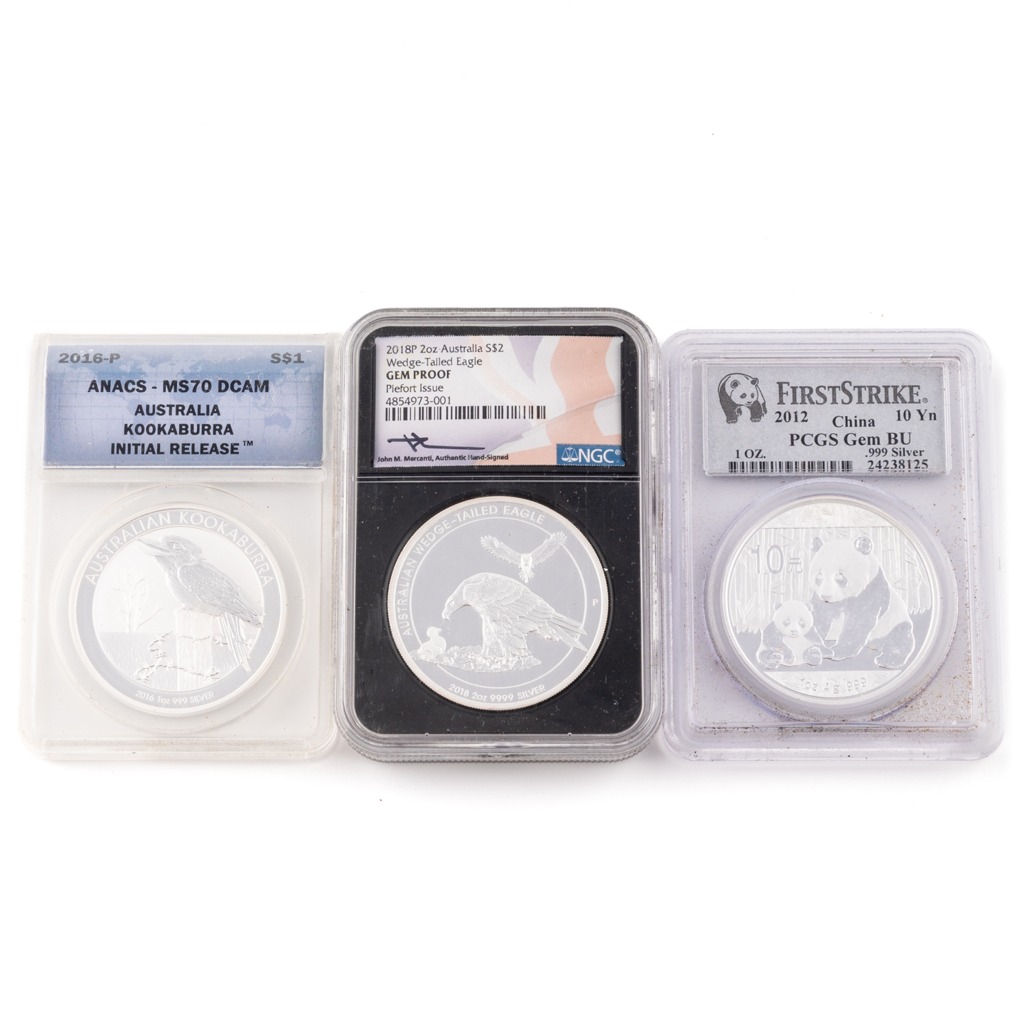 421 · Elizabeth II, Kookaburra, One Dollar, 2016, ANACS MS70 DCAM