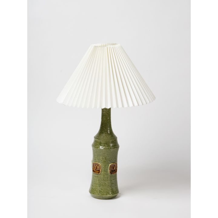 A 1950s Danish stoneware table lamp