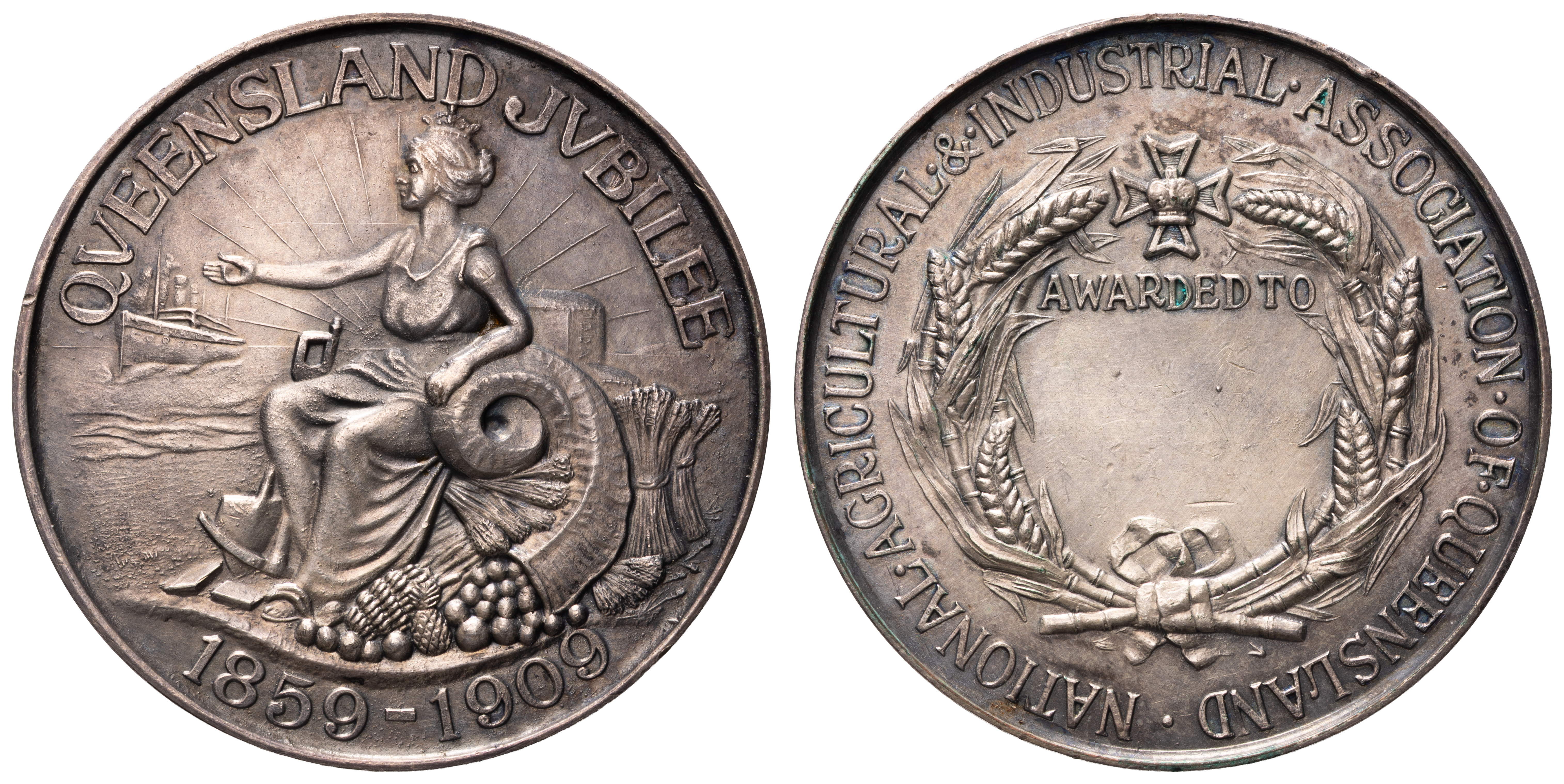 Queensland Jubilee, 1909, gVF