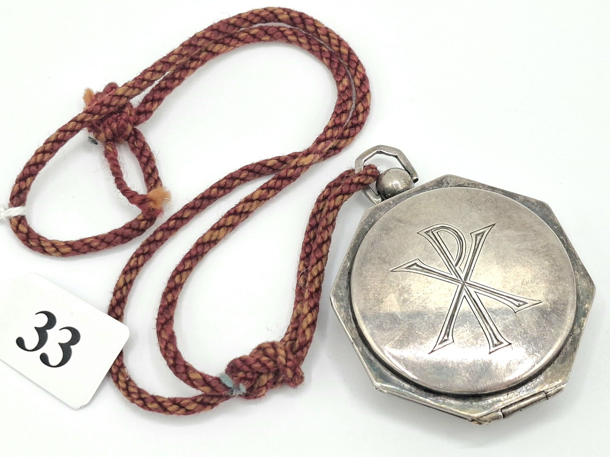 33 · STERLING SILVER COMMUNION PYX