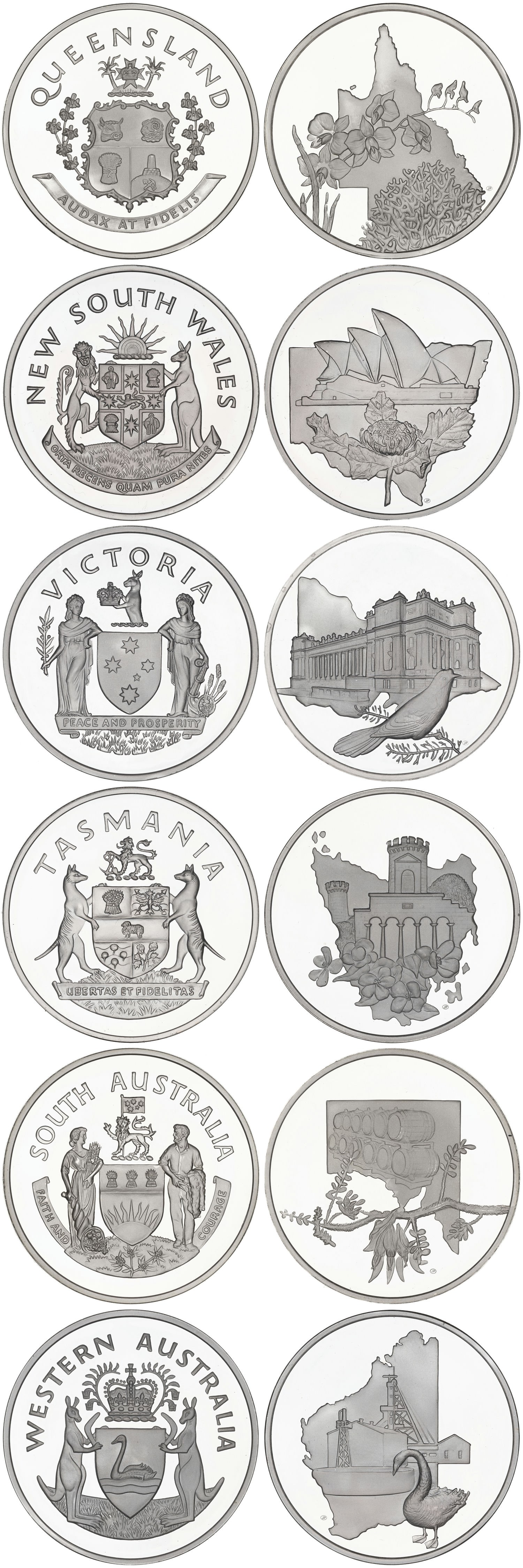 133 · Australian State Medals, 1976,  FDC