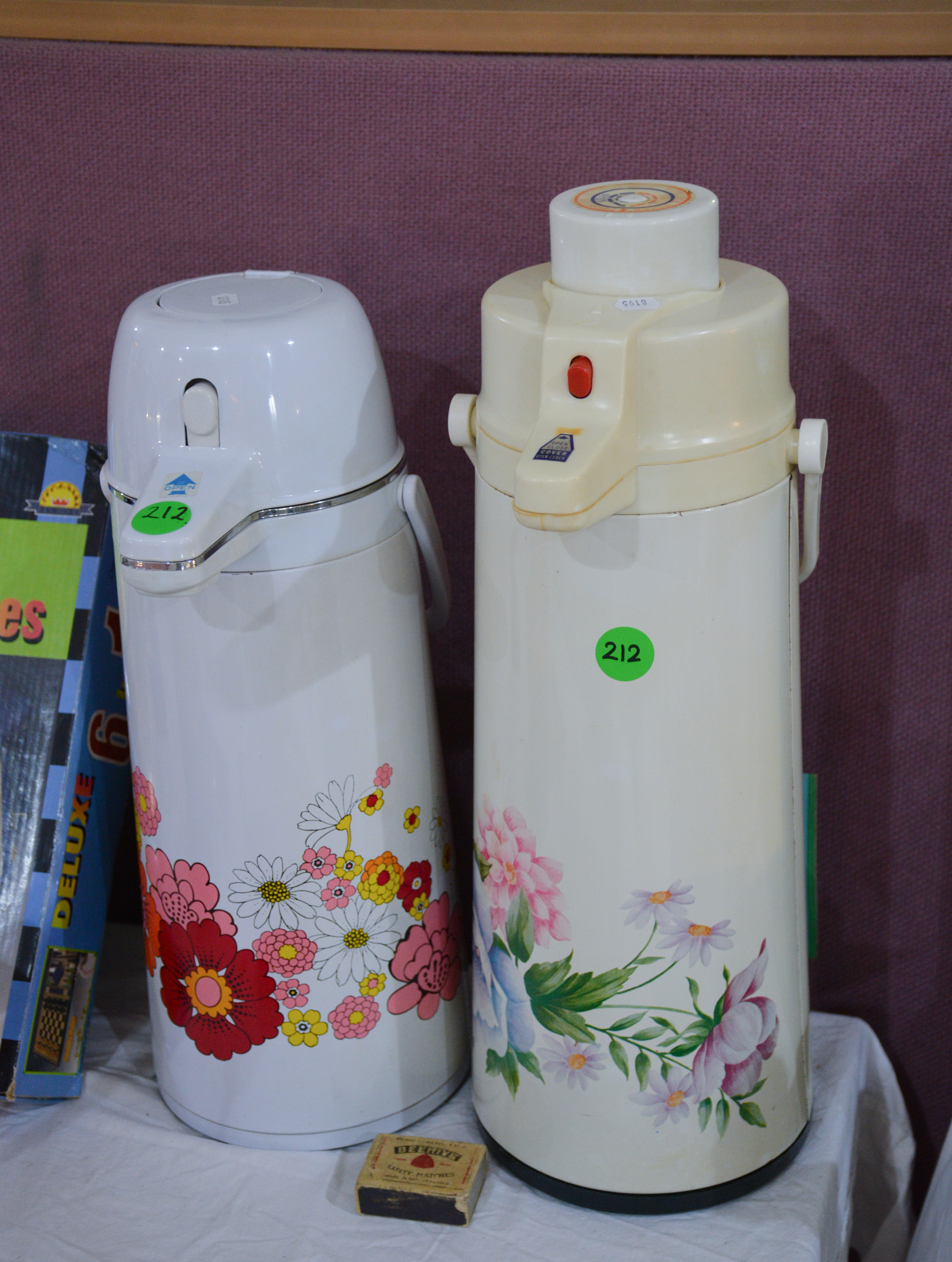 Vintage Air Pot Pump Thermos x 2 — sold at auction in New Zealand for $10