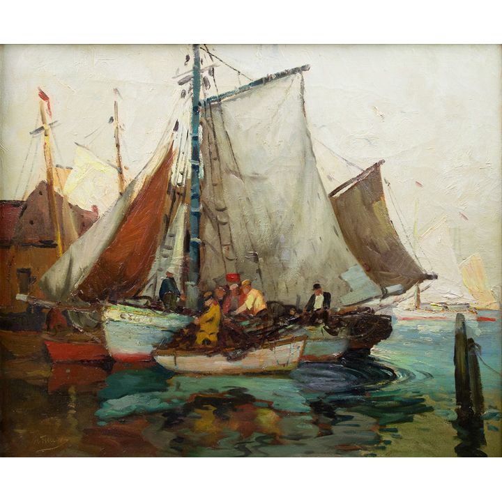 Anthony Thieme (1888-1954), Hauling Nets