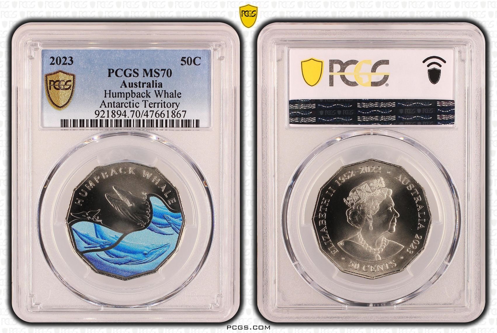 Fifty Cent, 2023, PCGS MS 70