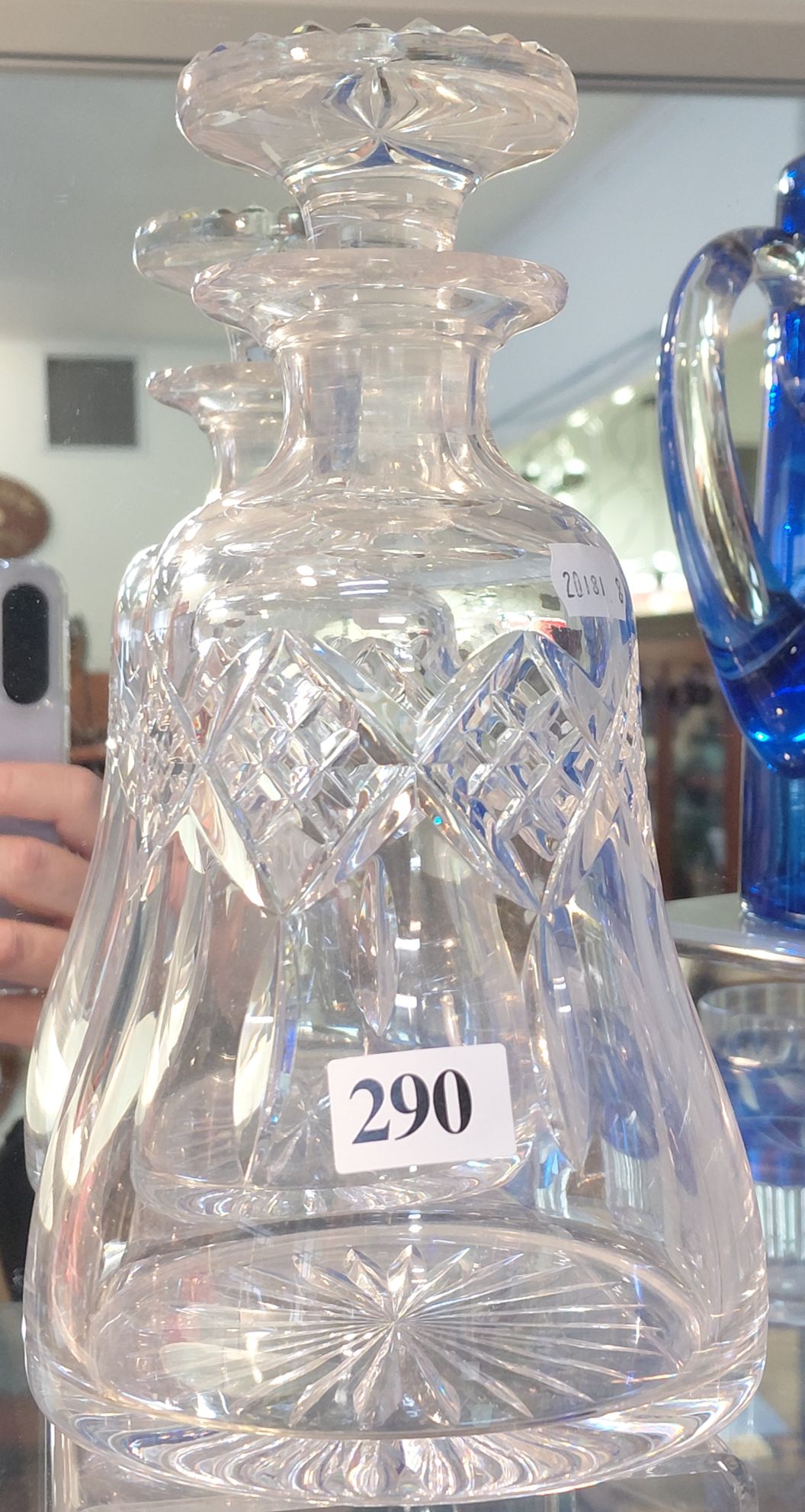 290 · STUART ENGLAND CRYSTAL DECANTER