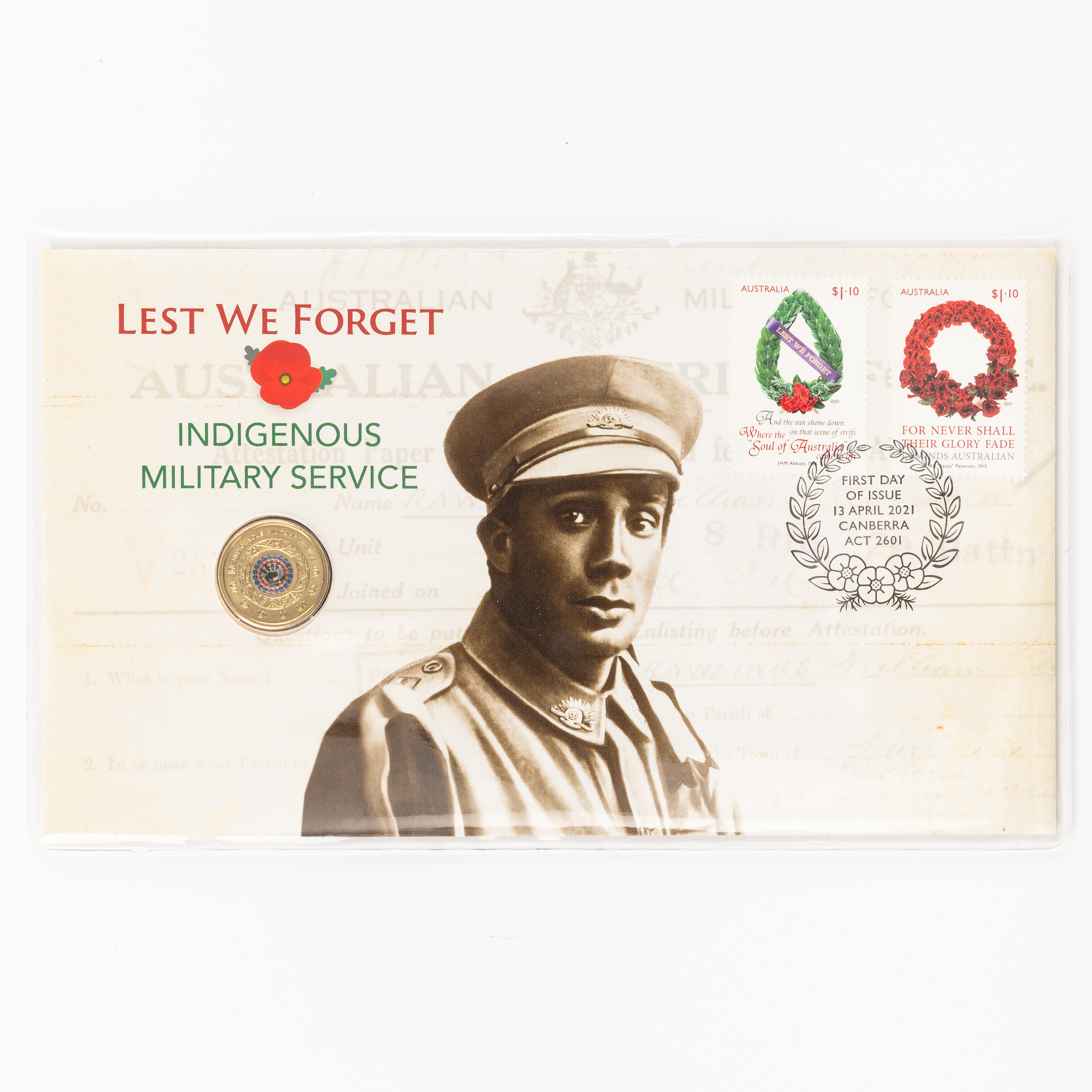 Elizabeth II, Indigenous Military Service, Two Dollars, 2021, UNC