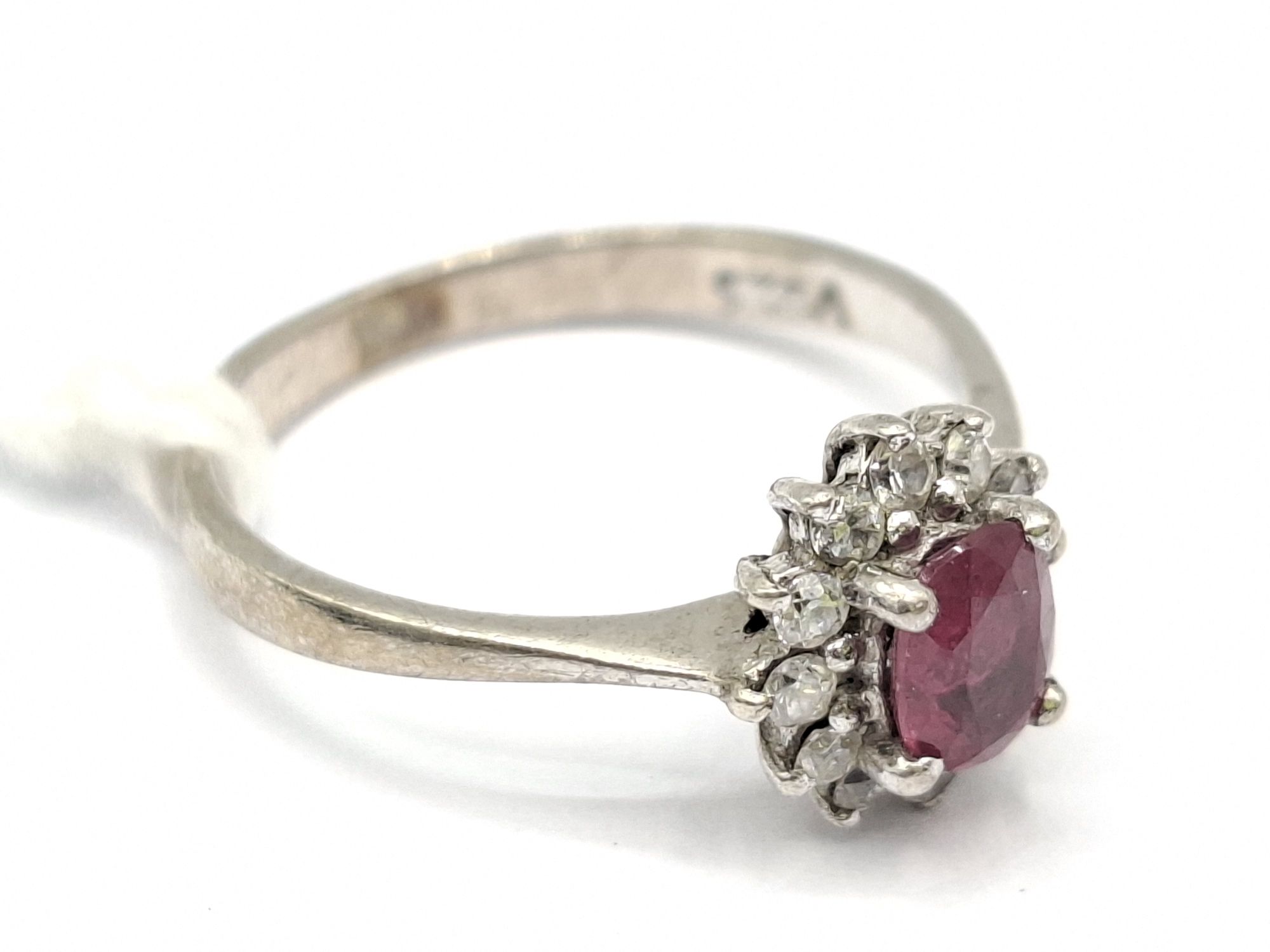 Sterling Silver Ruby And Diamond Jewellery