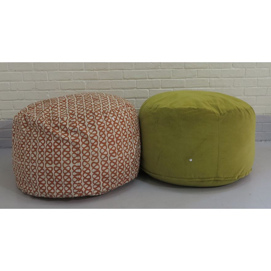 PAIR OF POUFFES