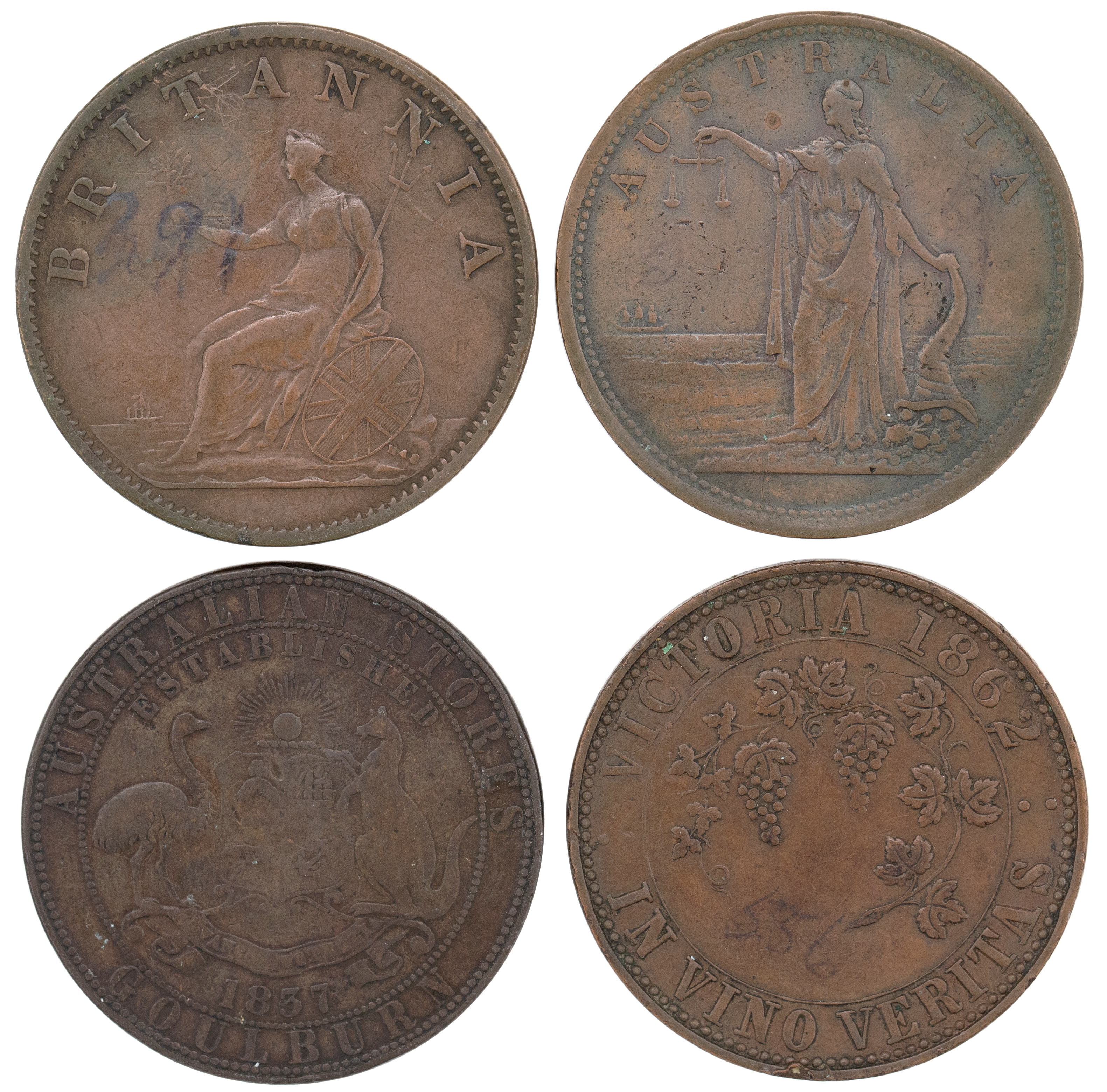 Sydney, New South Wales, Penny Token, ND, Fine