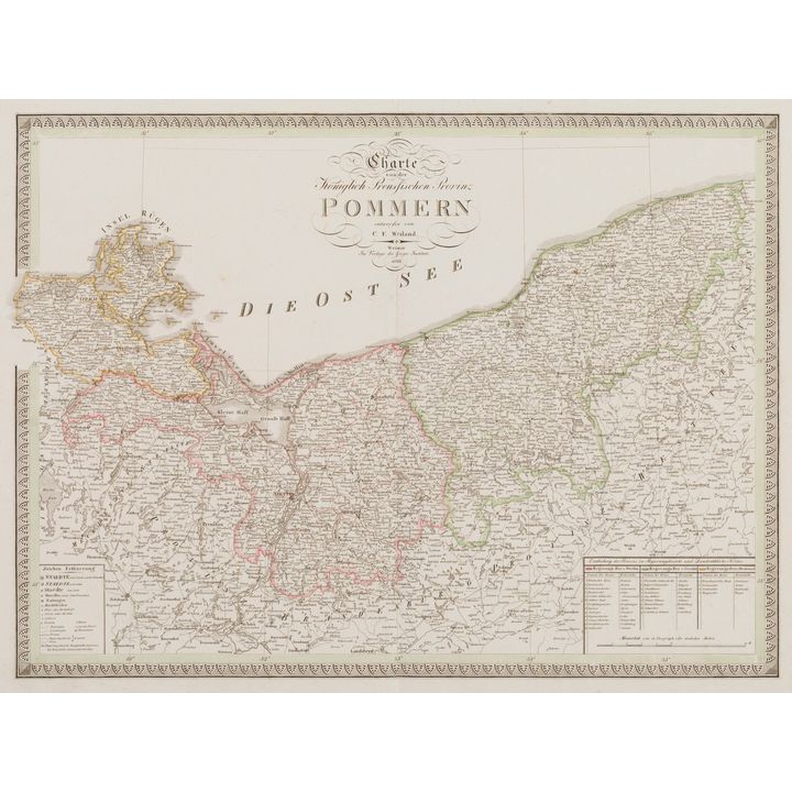 Charte von der Königlich Preusischen Provinz Pommern