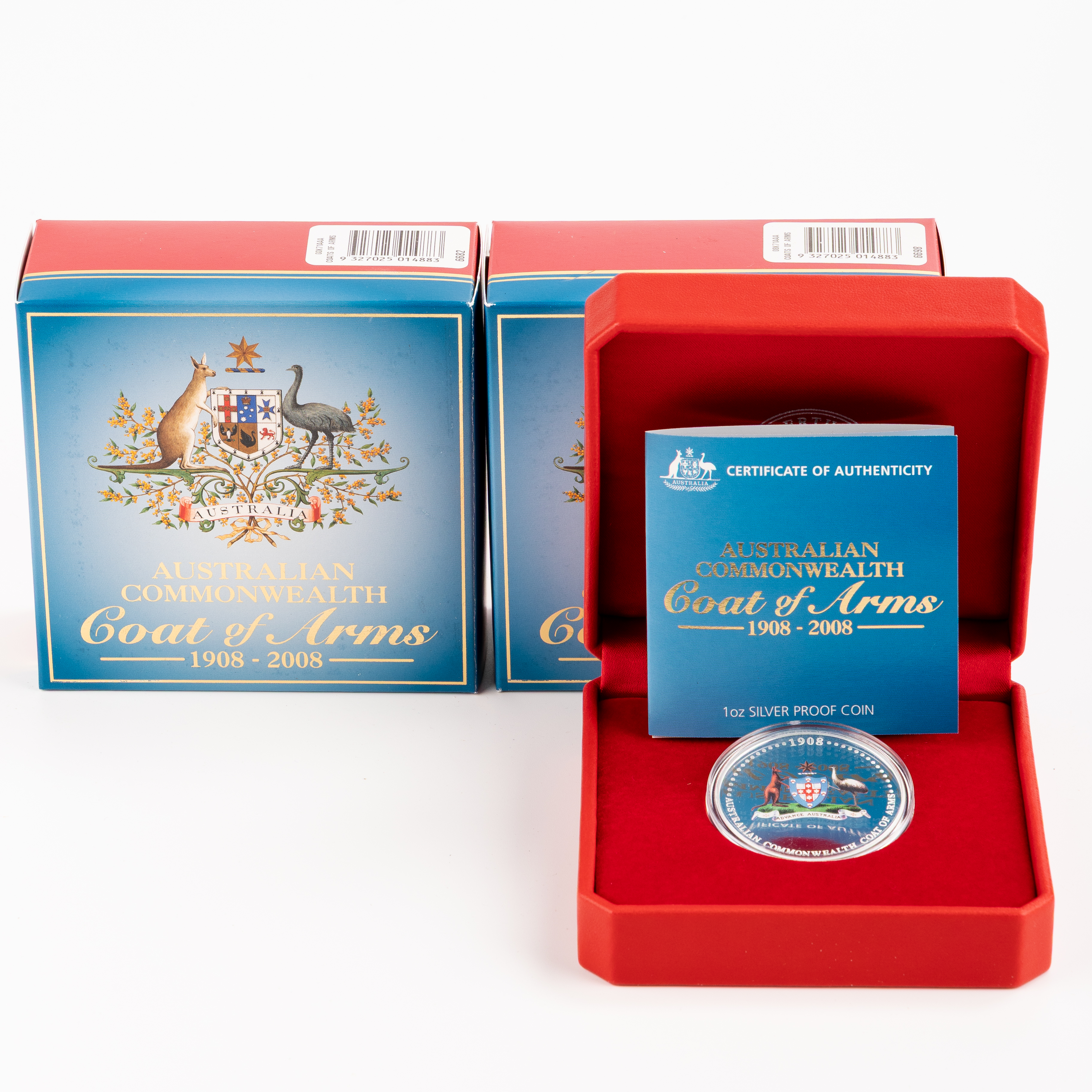 Elizabeth II, Perth Mint - 100TH Anniversary Australian Coat of Arms, One Dollar, 2008, FDC