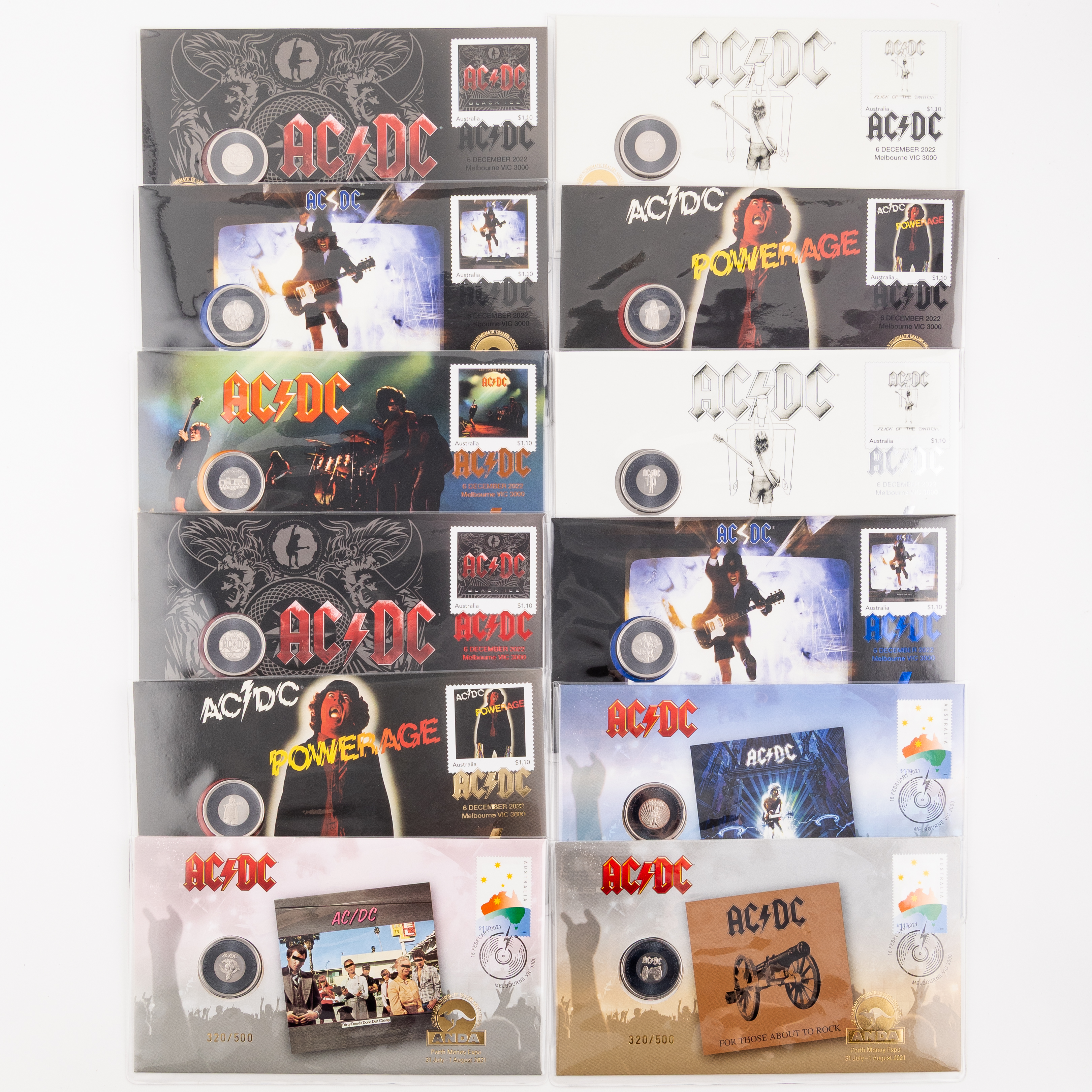 136 · Elizabeth II, AC/DC - Overprints, Twenty Cents, 2021 - 2023,  UNC