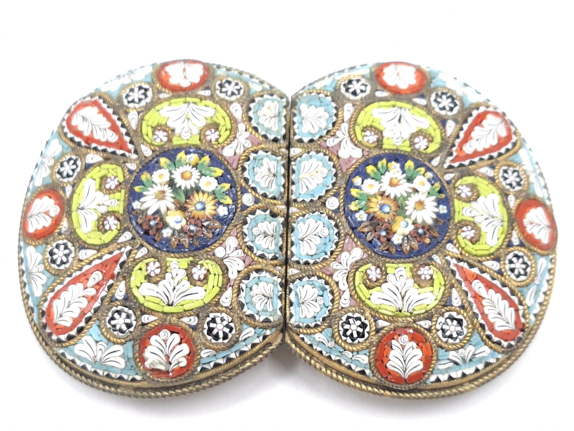 Micro Mosaic Italian Belt Buckle