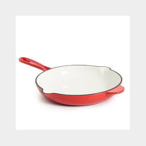 George Mason - 26cm Cast Iron Frying Pan - Red 6009546735784 -51728/733 B2 (S4)