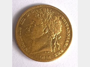 1822 GEORGE IV LAUREL HEAD SOVEREIGN