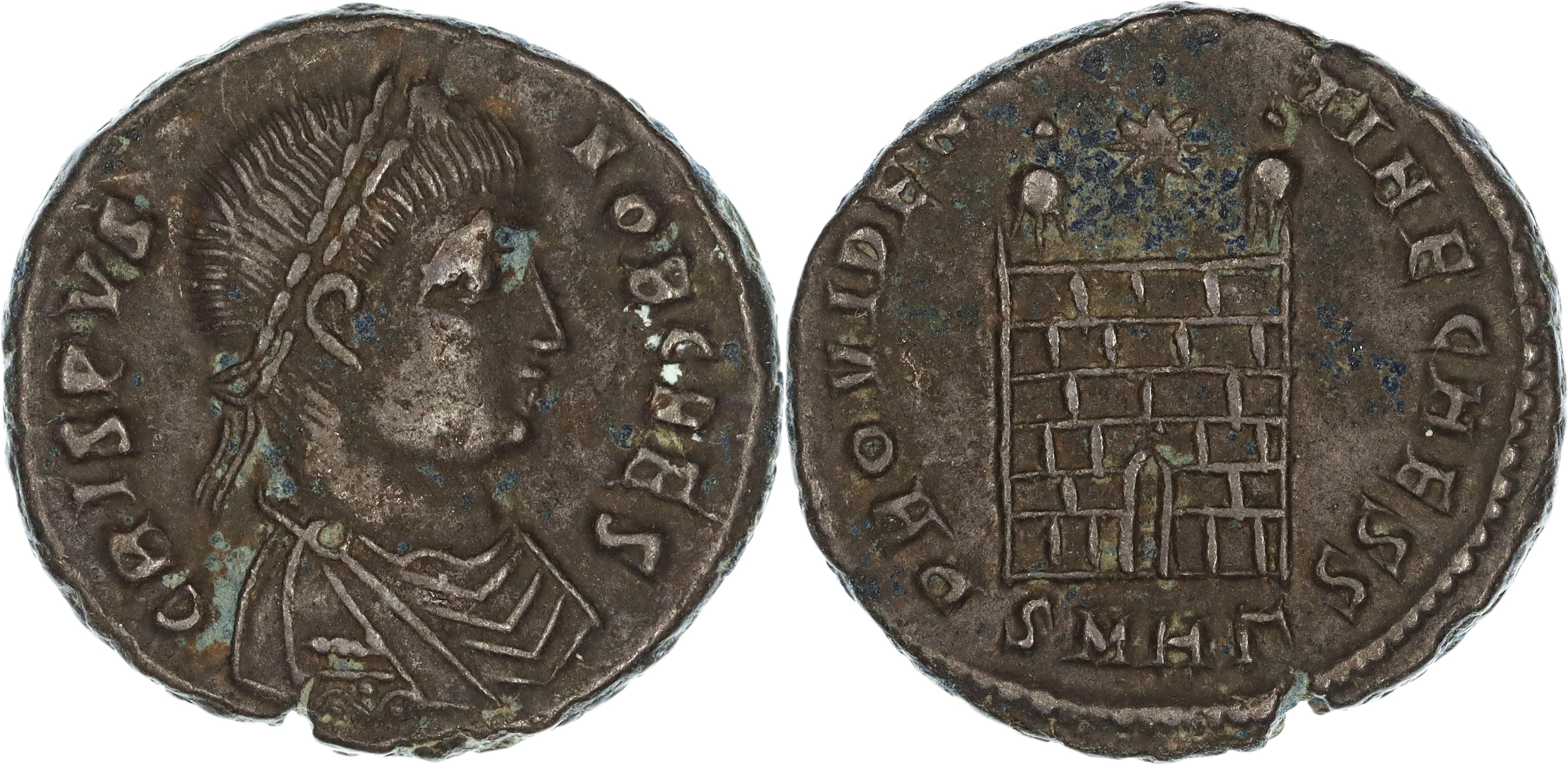 Roman Empire, Crispus, Æ Follis, 325-326 AD, VF