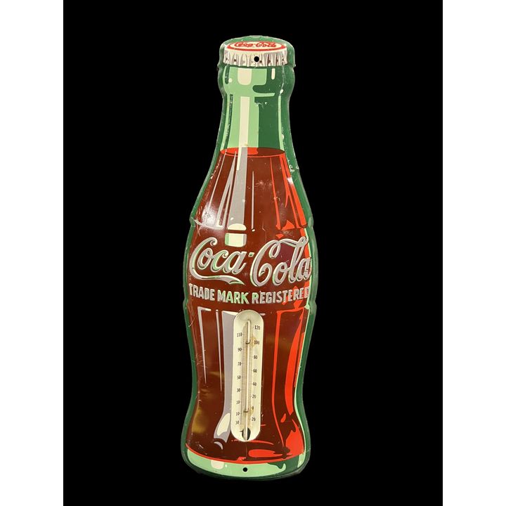 Coca Cola Coke Tin Metal Soda Thermometer