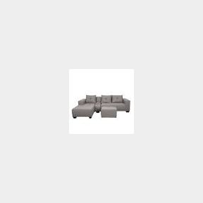 CHELSEA GREY VELVET CORNER SOFA (ONLY ONE PIECE)