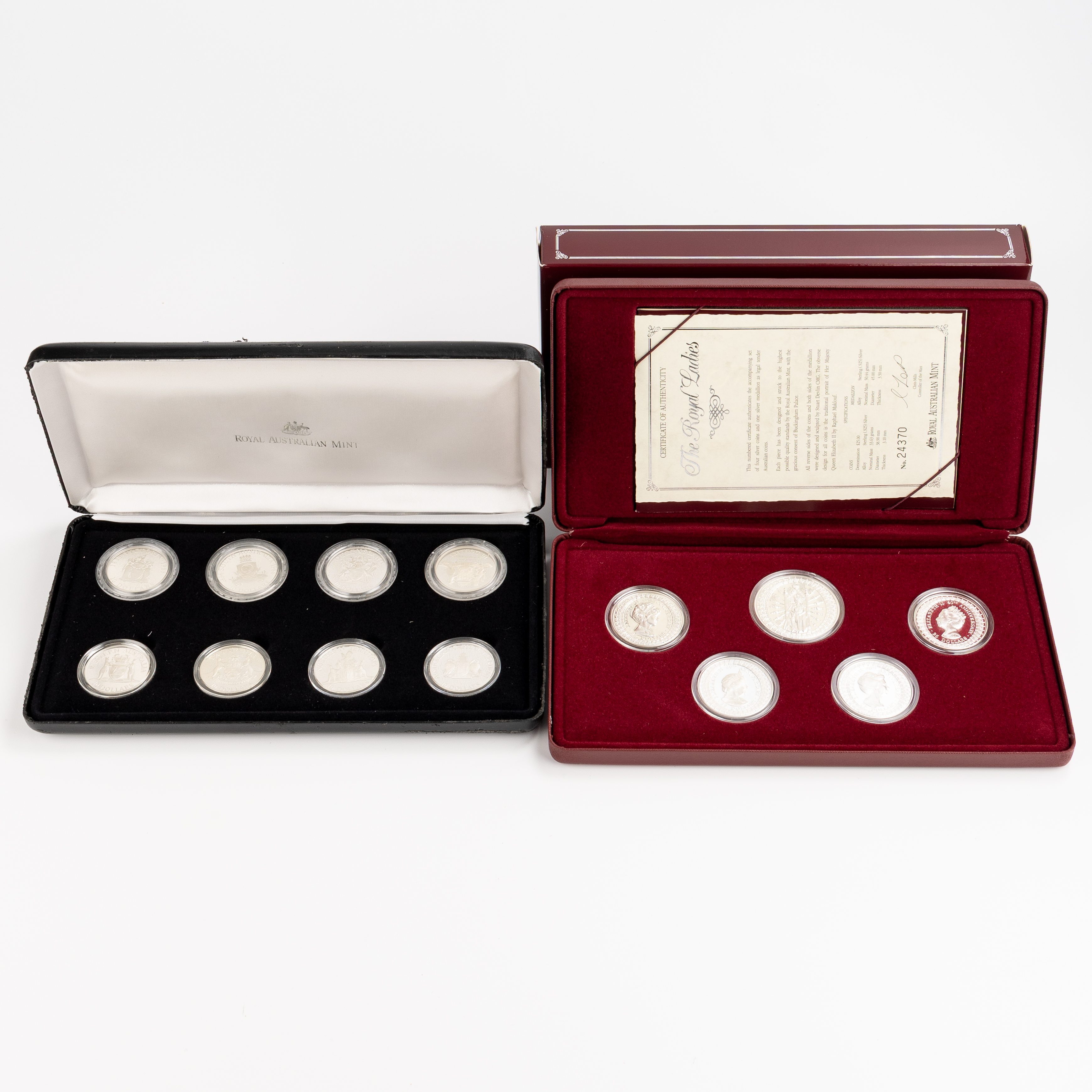 Elizabeth II, RAM - Masterpieces in Silver, Ten Dollars - Twenty Five Dollars, 1985 - 1993, FDC