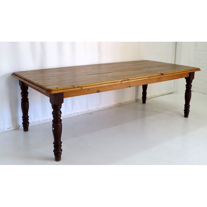 LARGE PINE DINING TABLE