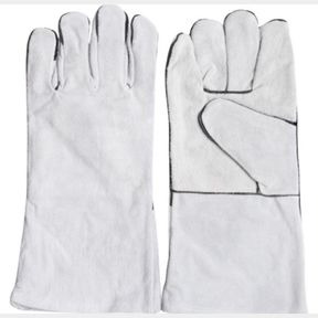 Leather Braai Gloves - 35cm per Pair One Size Fits all Flocked Lining- 51743/837 B3(S4)