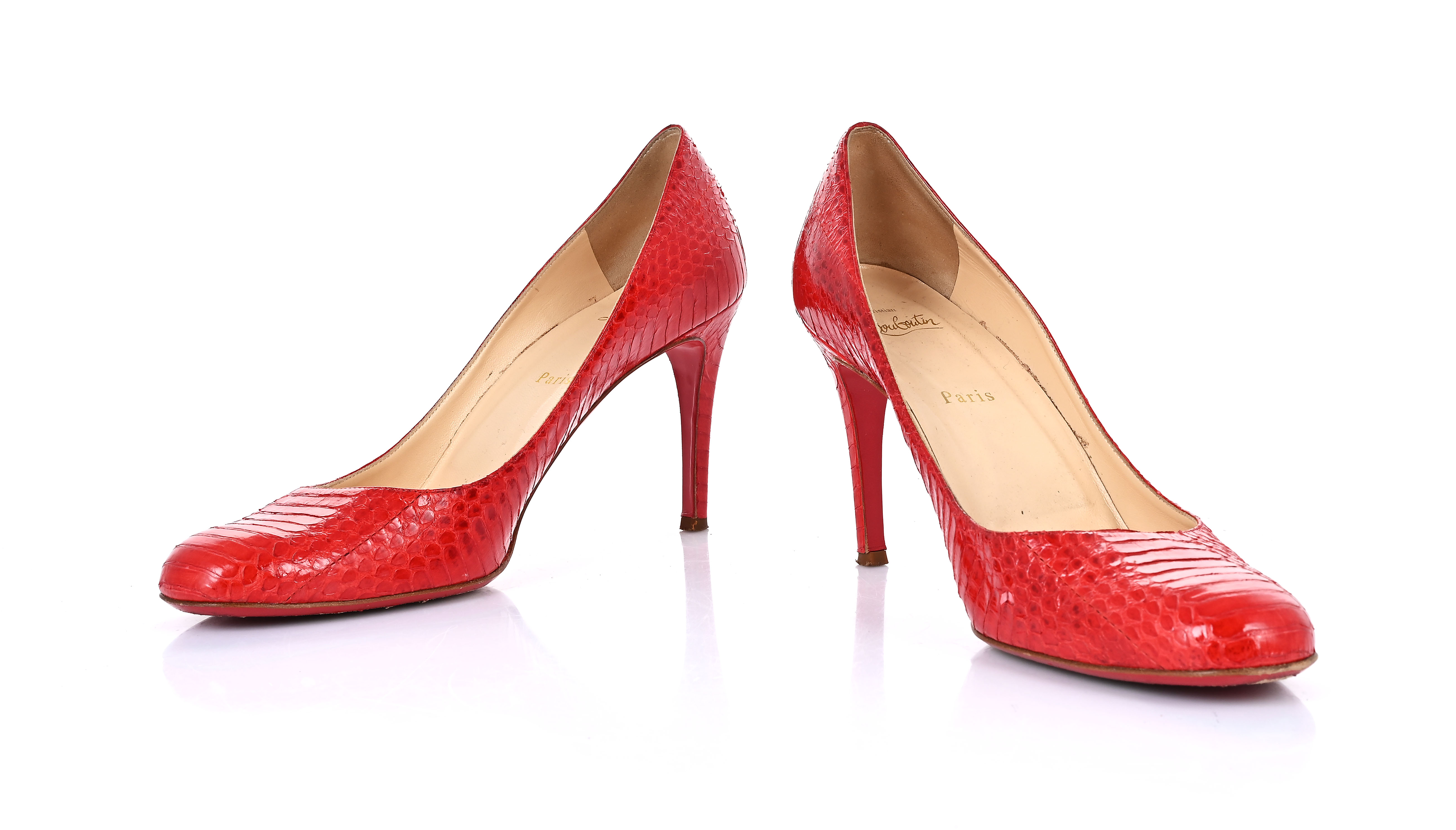 christian louboutin cherry heels