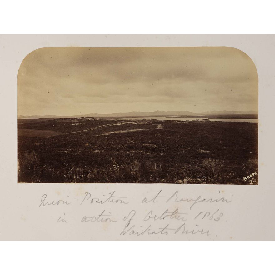 Daniel Manders Beere 'Māori Position at Rangiriri in Action of October 1863, Waikato River'