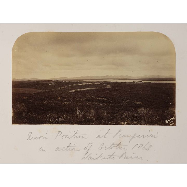 Daniel Manders Beere 'Māori Position at Rangiriri in Action of October 1863, Waikato River'