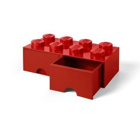 LEGO Brick Drawer 8 Knob (50cm)Red|CRACK AT BACK