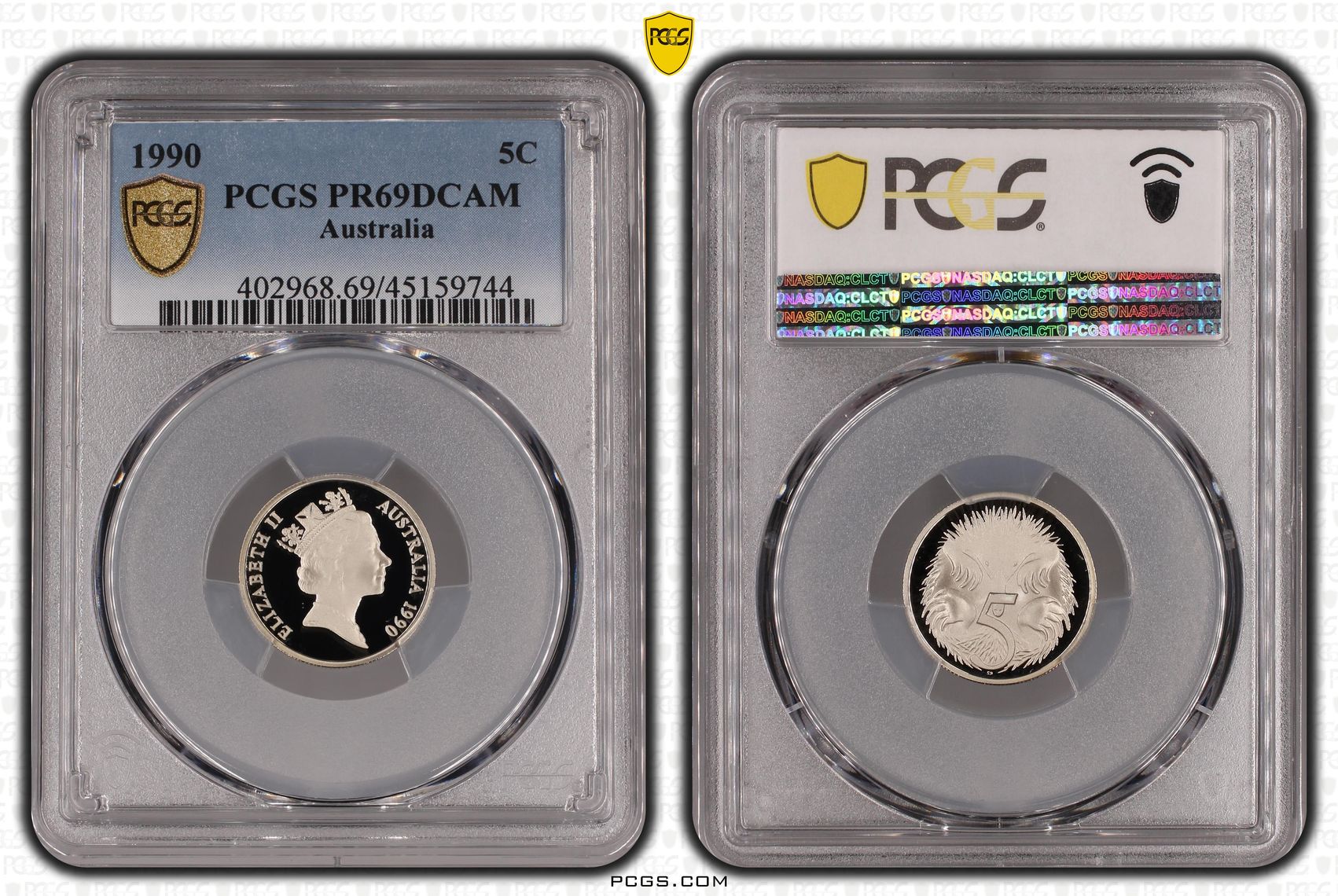 Five Cent, 1990, PCGS PR69DCAM